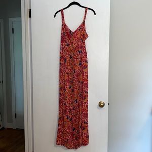 Red Floral Sundress - S
